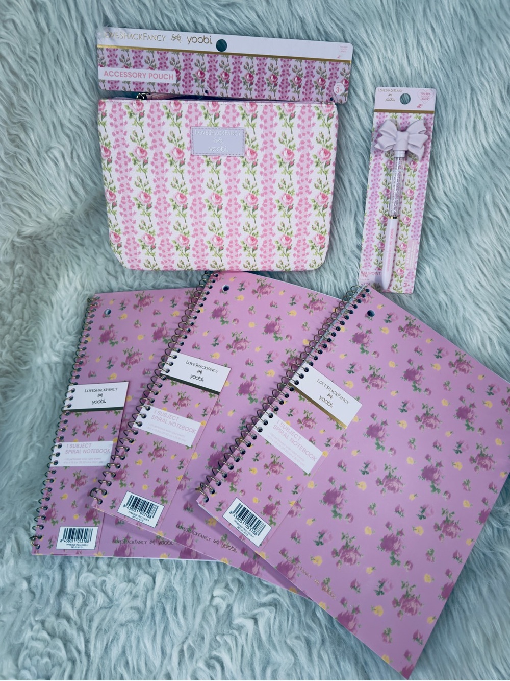 New LoveShackFancy Target Yoobi Notebooks Pencil Pouch Pen School Supplies Lot